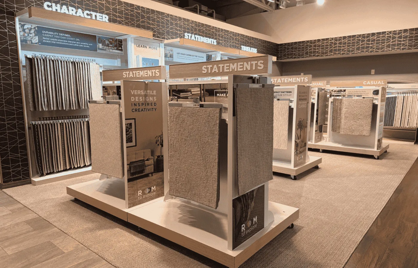 Browse our carpet displays today 